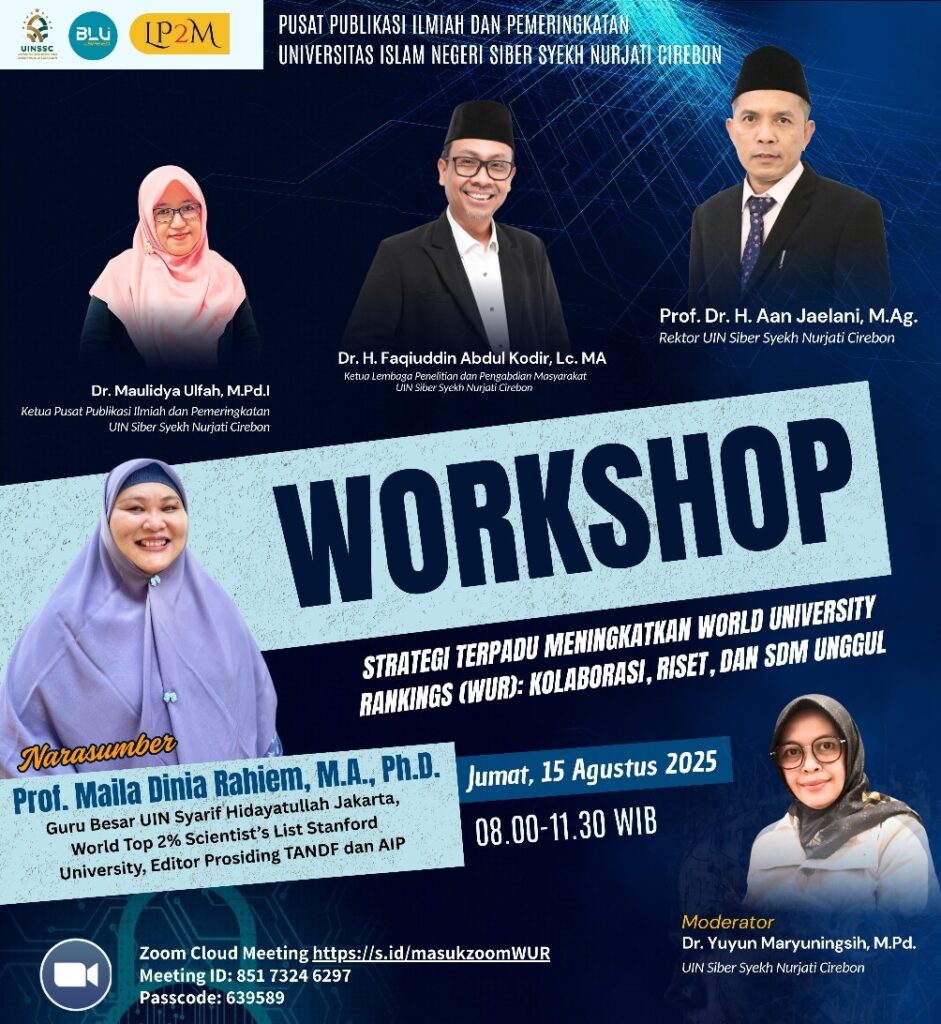 LP2M UIN Siber Syekh Nurjati Cirebon Gelar Workshop Strategi Terpadu Meningkatkan World University Rankings (WUR)